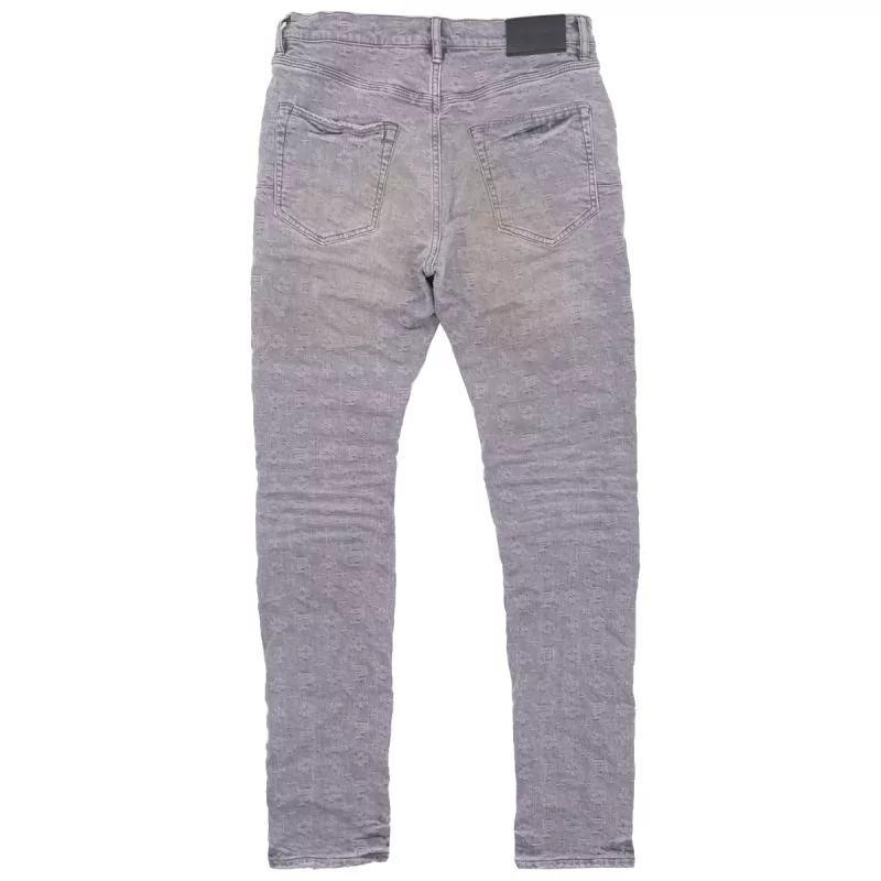 Purple brand (Grey reverse front hem zip jean)