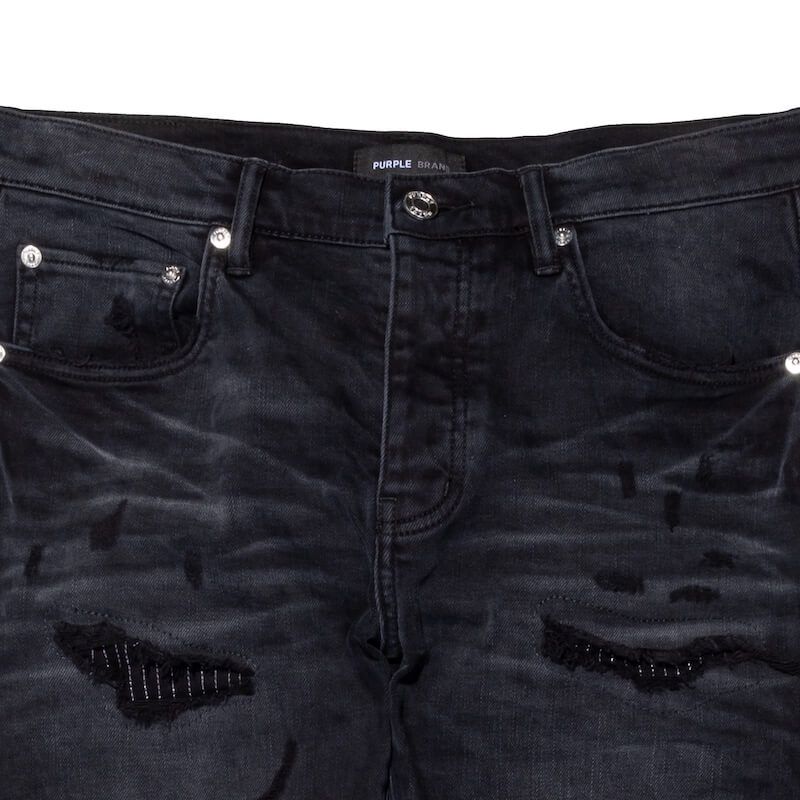 Purple Brand Lurex Repair Jeans - Black