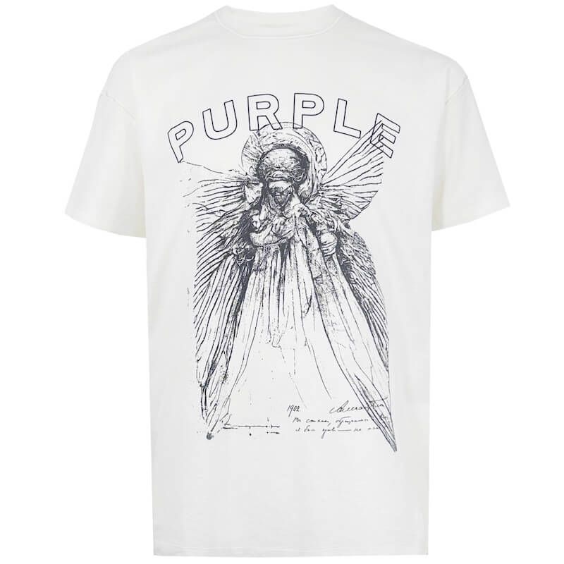 Purple Brand Outrider T-Shirt - Off White