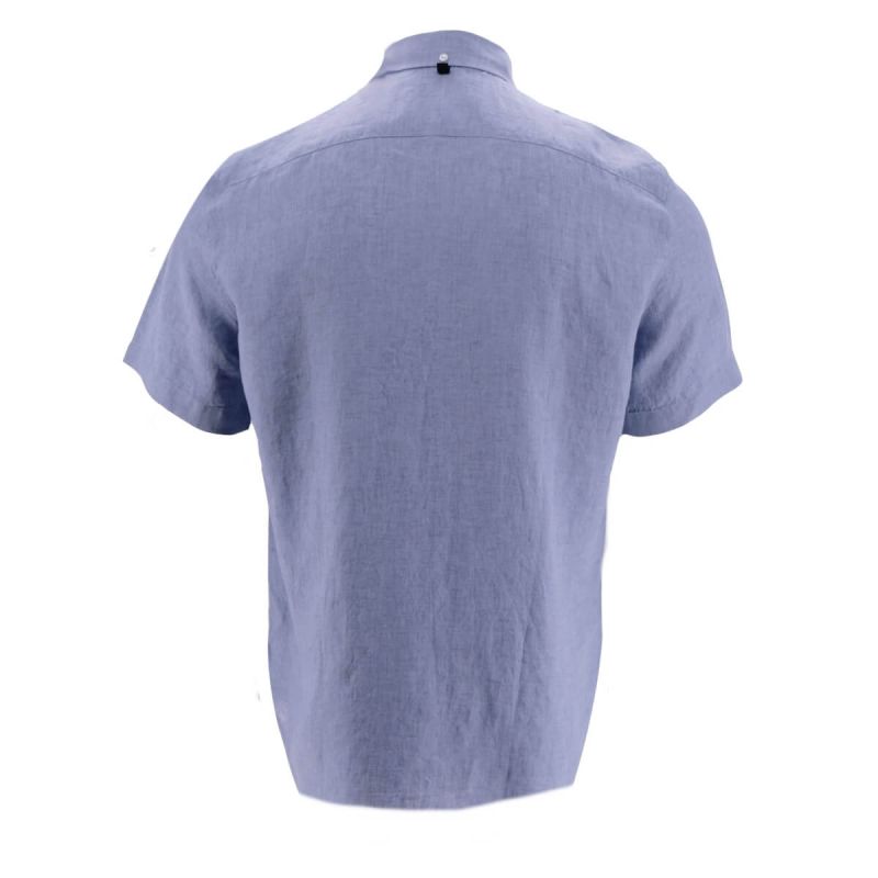 Rag & Bone Shirt Light Blue Linen Tomlin
