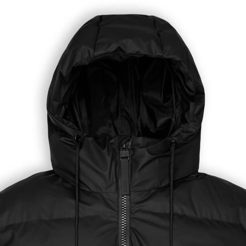 Rains Alta Long Puffer Jacket - Black