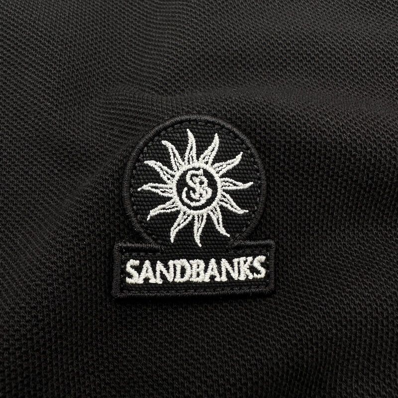 Sandbanks Badge Logo Polo Shirt - Black