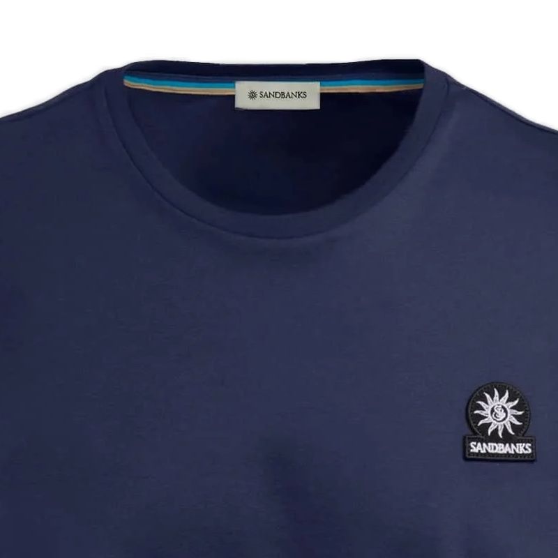 Sandbanks Badge Logo T-Shirt - Navy