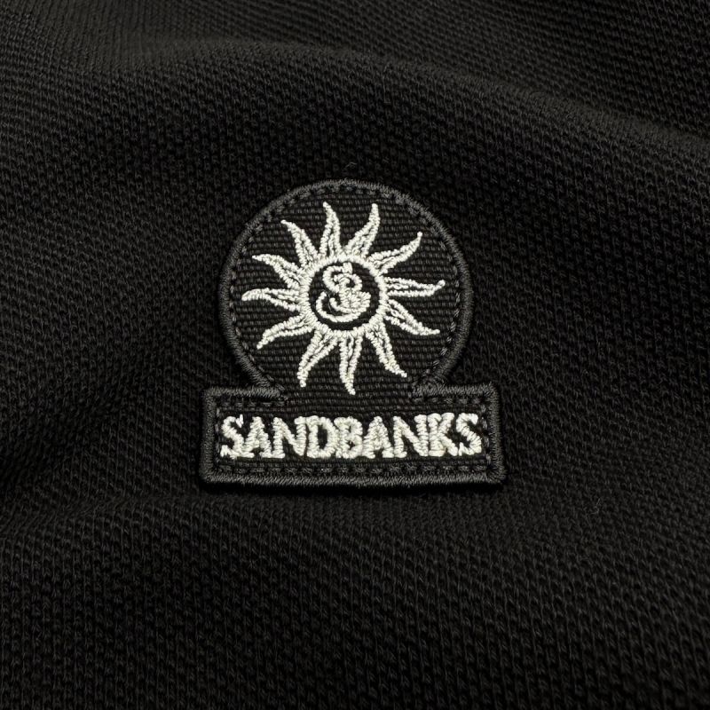 Sandbanks Polo Badge Logo - Black