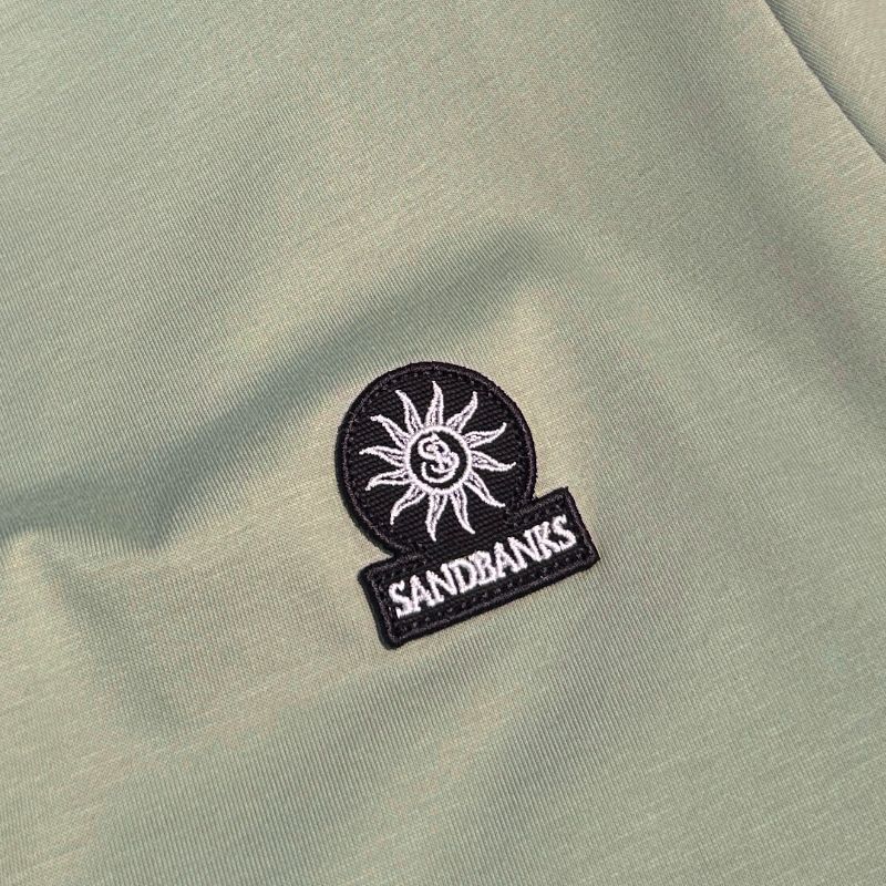 Sandbanks T-Shirt Badge Logo - Sage
