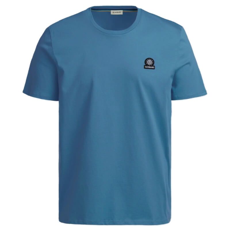 Sandbanks T-Shirt Badge Logo - Teal