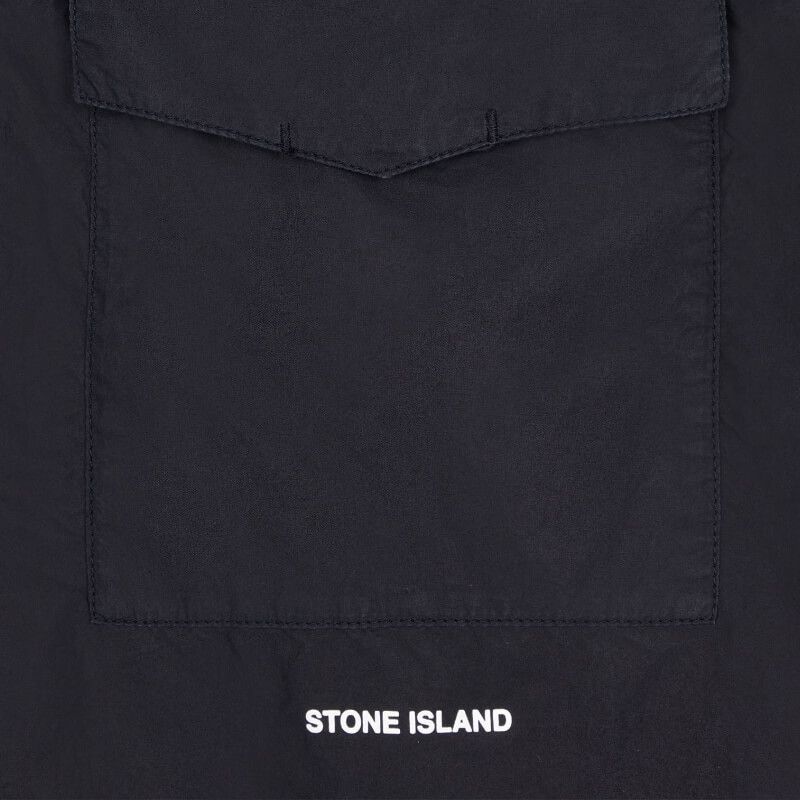 Stone Island ‘Parachute’ Canvas Overshirt - Navy