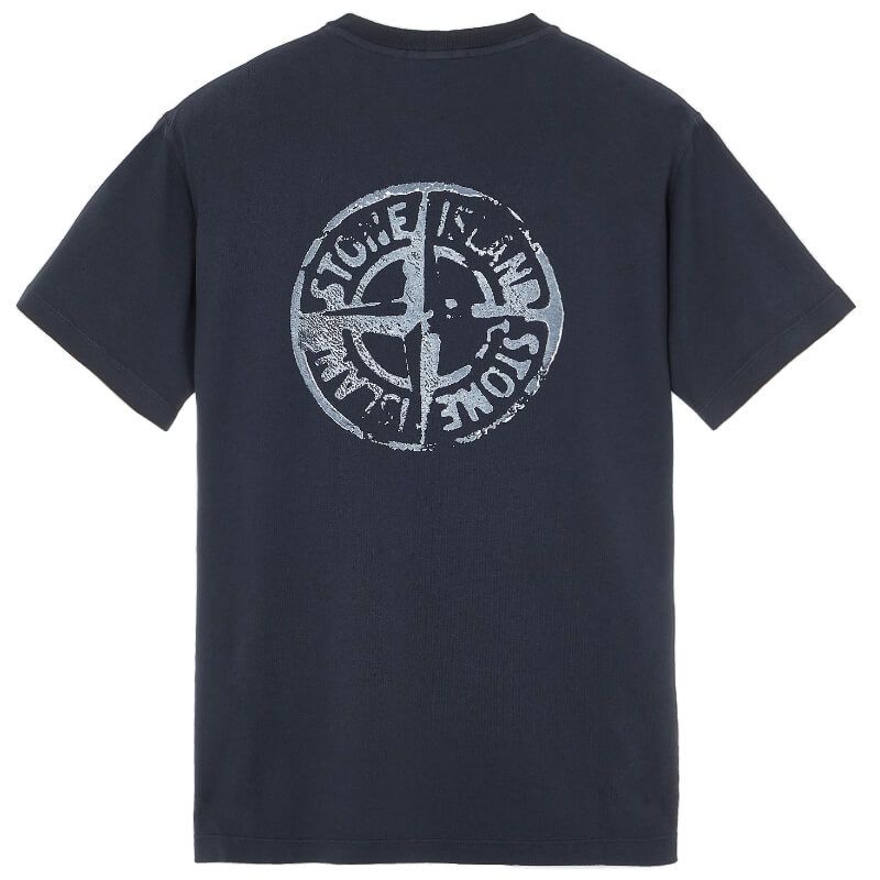 Stone Island T-Shirt 'STAMP TWO' - Navy Blue