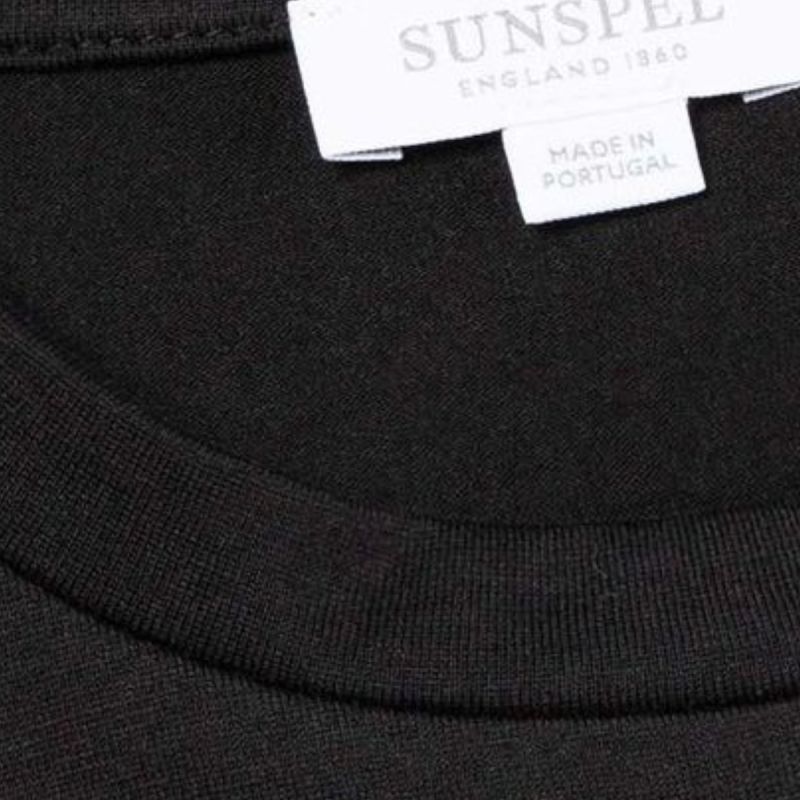 Sunspel Classic T-Shirt - Black