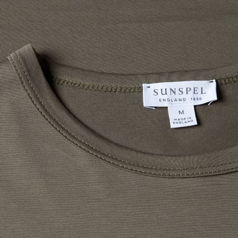 Sunspel Classic T-Shirt - Khaki Green
