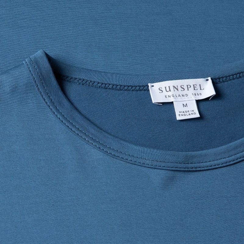 Sunspel Classic T-Shirt - Steel Blue
