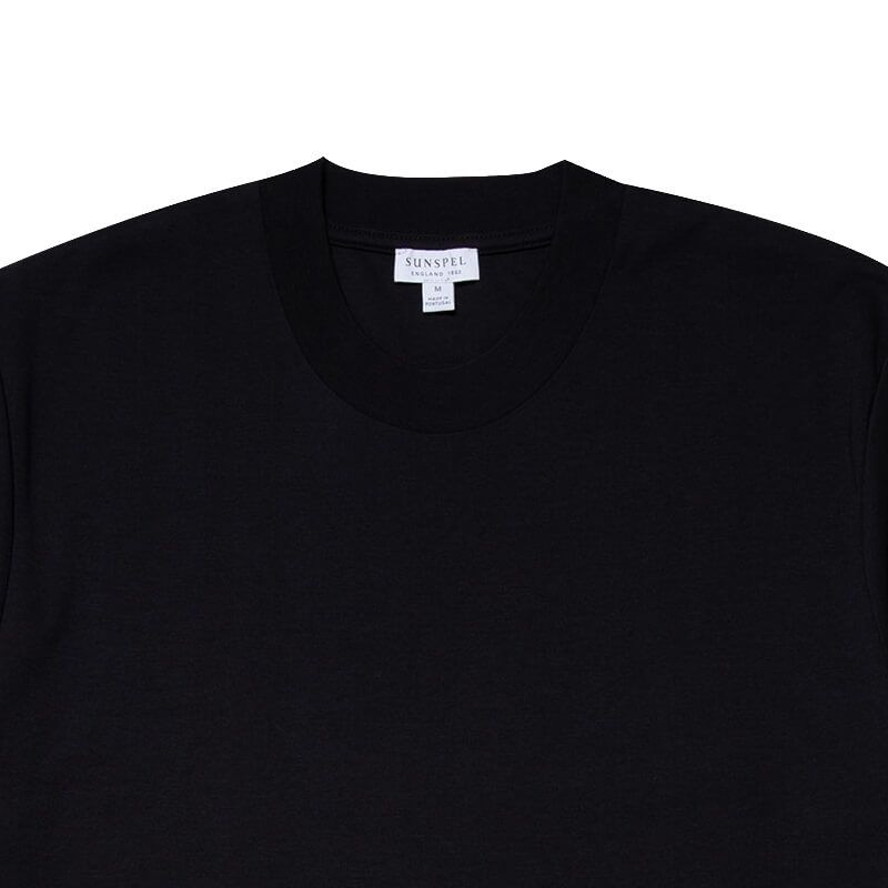 Sunspel Heavyweight T-Shirt - Black
