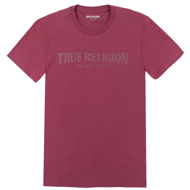 True Religion T-Shirt Arch Logo - Tawny Port