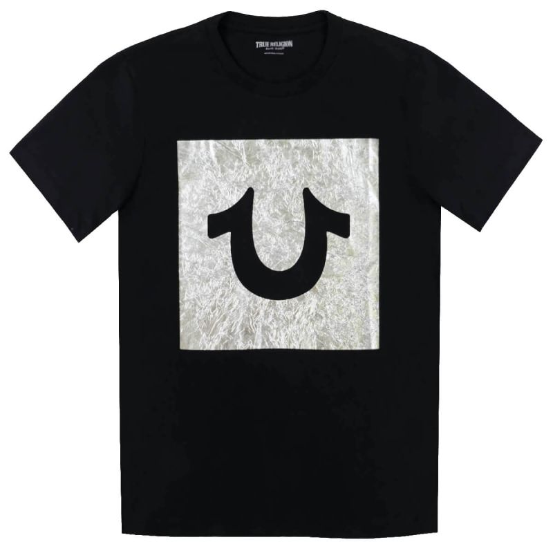 True Religion T-Shirt Box Logo - Onyx