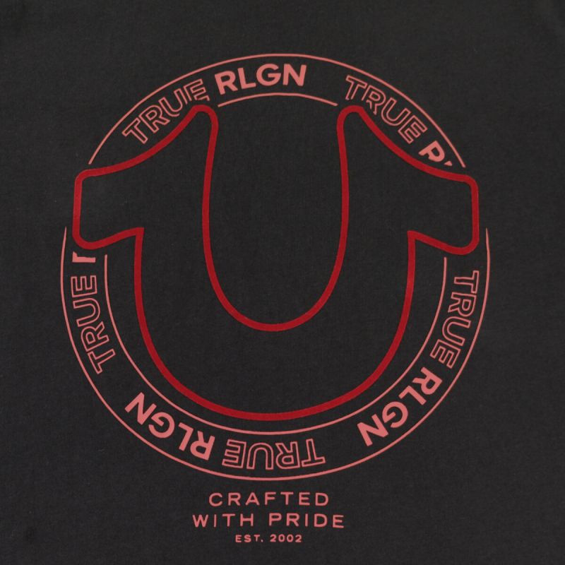 True Religion T-Shirt Regan Horseshoe - Black