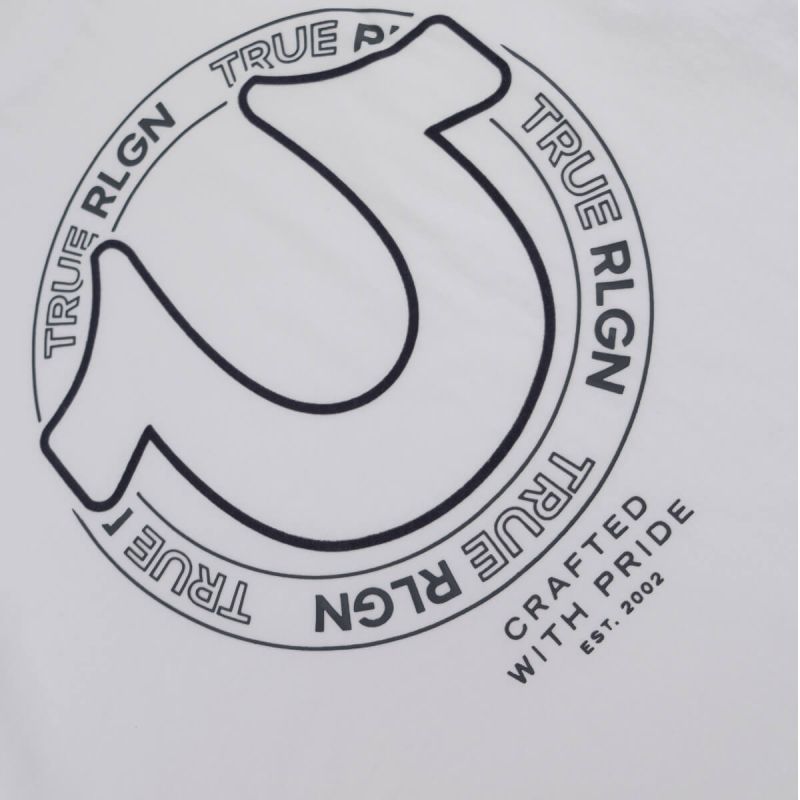 True Religion T-shirt Logo Front & Back 104241 U Tr Crew