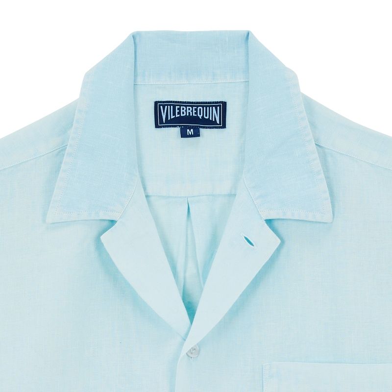 Vilebrequin Linen Shirt - Pale Blue