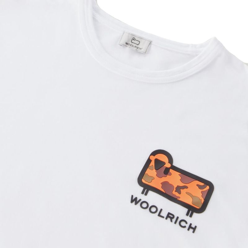 Woolrich T-Shirt Camo Sheep - Bright White