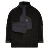 A-Cold-Wall Bonded Axis Fleece In Black