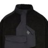 A-Cold-Wall Bonded Axis Fleece In Black