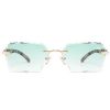 Belvoir & Co Sunglasses Diamond Cut Kennedy White Marble Green 1