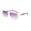 Belvoir & Co Sunglasses Diamond Cut Kennedy White Marble Purple 2