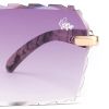 Belvoir & Co Sunglasses Diamond Cut Kennedy White Marble Purple 5