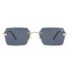 Belvoir & Co Sunglasses Kennedy in Black & Gold Front