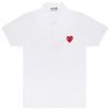 CDG Play Polo Shirt In White