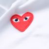 Comme des Garcons Play T-Shirt Red Heart -White