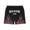 Heron Preston Sweat Shorts Flames - Black 1