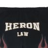 Heron Preston Sweat Shorts Flames - Black 6