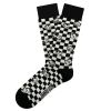 Jimmy Lion Socks Felix Check - Black / White 1
