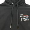 Know Wave Hoodie Embroidered - Black