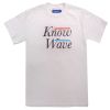 Know Wave T-Shirt Serif - White