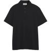 Lanvin Classic Pique Polo Shirt In Black