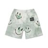 Market Smiley Shorts Shibori Dye - Green