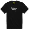 Market T-Shirt Smiley Earth On Fire - Black