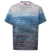 Missoni T-Shirt Slub Print Blue 