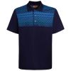 Missoni Zig-Zag Polo Shirt - Navy Blue 1