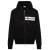 Moncler Hooded Sweatshirt Zip-Up - Black