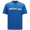 Moncler Grenoble Logo T Shirt Blue 1 