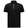 Moncler Polo Shirt Placket Trim - Black