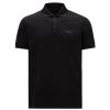Moncler Polo Shirt Print Logo Black