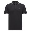 Moncler Polo Shirt Matt Logo Black 