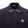 Moncler Polo Shirt Tricolour Trims - Navy 1 