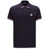 Moncler Polo Shirt Tricolour Trims - Navy 1 1