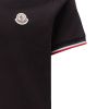 Moncler Polo Shirt Tricolour Trims - Black 5
