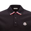 Moncler Polo Shirt Tricolour Trims - Black 2