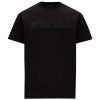 Moncler T-Shirt Mirror Logo In Black